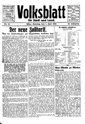 Volksblatt für Stadt und Land