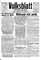 Volksblatt für Stadt und Land