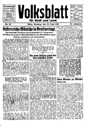 Volksblatt für Stadt und Land