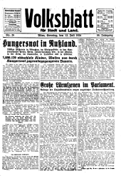 Volksblatt für Stadt und Land