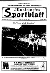 Illustriertes (Österreichisches) Sportblatt