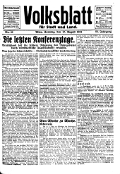 Volksblatt für Stadt und Land