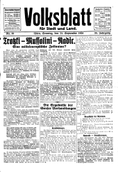 Volksblatt für Stadt und Land