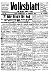 Volksblatt für Stadt und Land