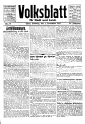 Volksblatt für Stadt und Land