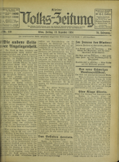 (Österreichische) Volks-Zeitung