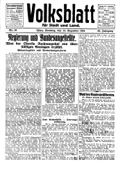 Volksblatt für Stadt und Land