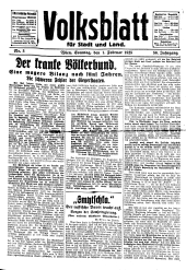 Volksblatt für Stadt und Land