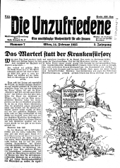 Die Unzufriedene