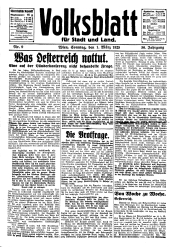 Volksblatt für Stadt und Land