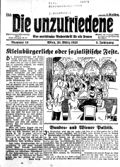 Die Unzufriedene