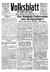 Volksblatt für Stadt und Land