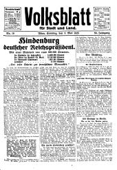 Volksblatt für Stadt und Land