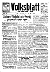 Volksblatt für Stadt und Land