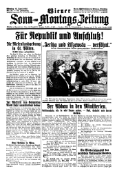 Wiener Sonn- und Montags-Zeitung