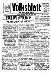 Volksblatt für Stadt und Land