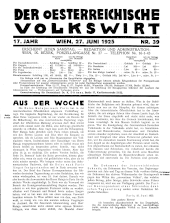 Der österreichische Volkswirt