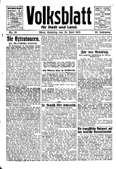 Volksblatt für Stadt und Land