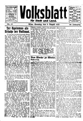 Volksblatt für Stadt und Land