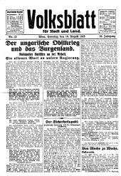 Volksblatt für Stadt und Land