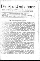 Der Straßenbahner