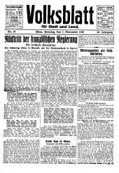 Volksblatt für Stadt und Land