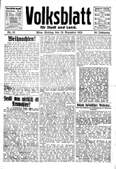 Volksblatt für Stadt und Land