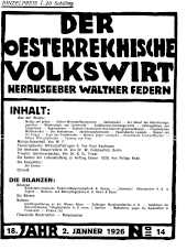 Der österreichische Volkswirt