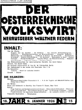 Der österreichische Volkswirt