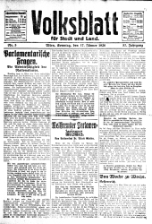 Volksblatt für Stadt und Land