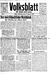 Volksblatt für Stadt und Land