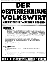 Der österreichische Volkswirt