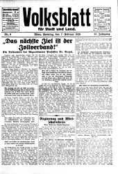 Volksblatt für Stadt und Land