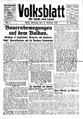 Volksblatt für Stadt und Land