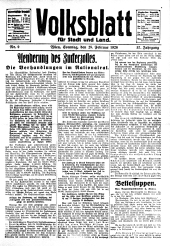 Volksblatt für Stadt und Land