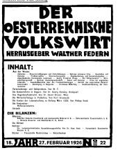 Der österreichische Volkswirt