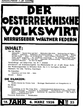 Der österreichische Volkswirt