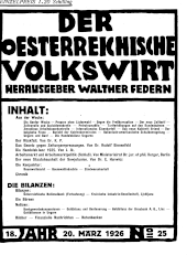 Der österreichische Volkswirt