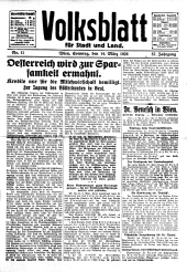 Volksblatt für Stadt und Land