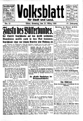 Volksblatt für Stadt und Land