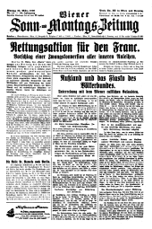 Wiener Sonn- und Montags-Zeitung