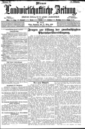 Wiener Landwirtschaftliche Zeitung