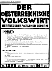 Der österreichische Volkswirt