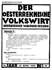 Der österreichische Volkswirt