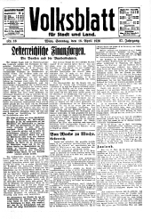 Volksblatt für Stadt und Land