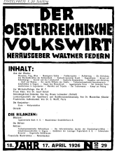 Der österreichische Volkswirt