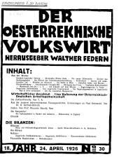 Der österreichische Volkswirt