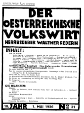 Der österreichische Volkswirt