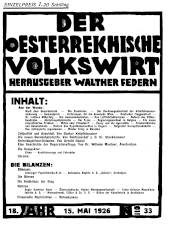 Der österreichische Volkswirt