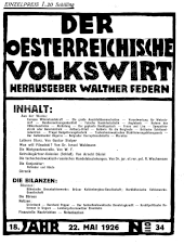 Der österreichische Volkswirt